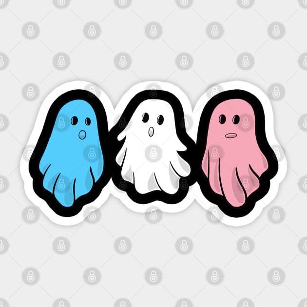 Trans Boo Sticker by Pridish